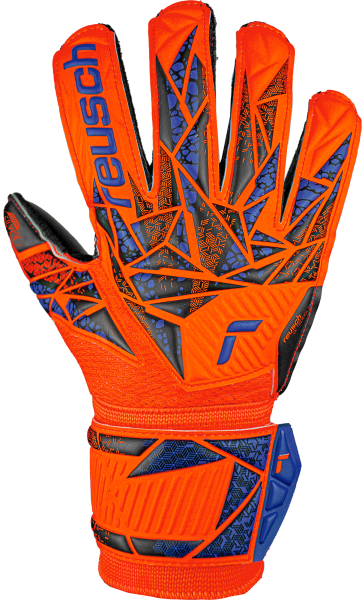 Reusch Attrakt Silver Junior 5472215 2211 blue orange front